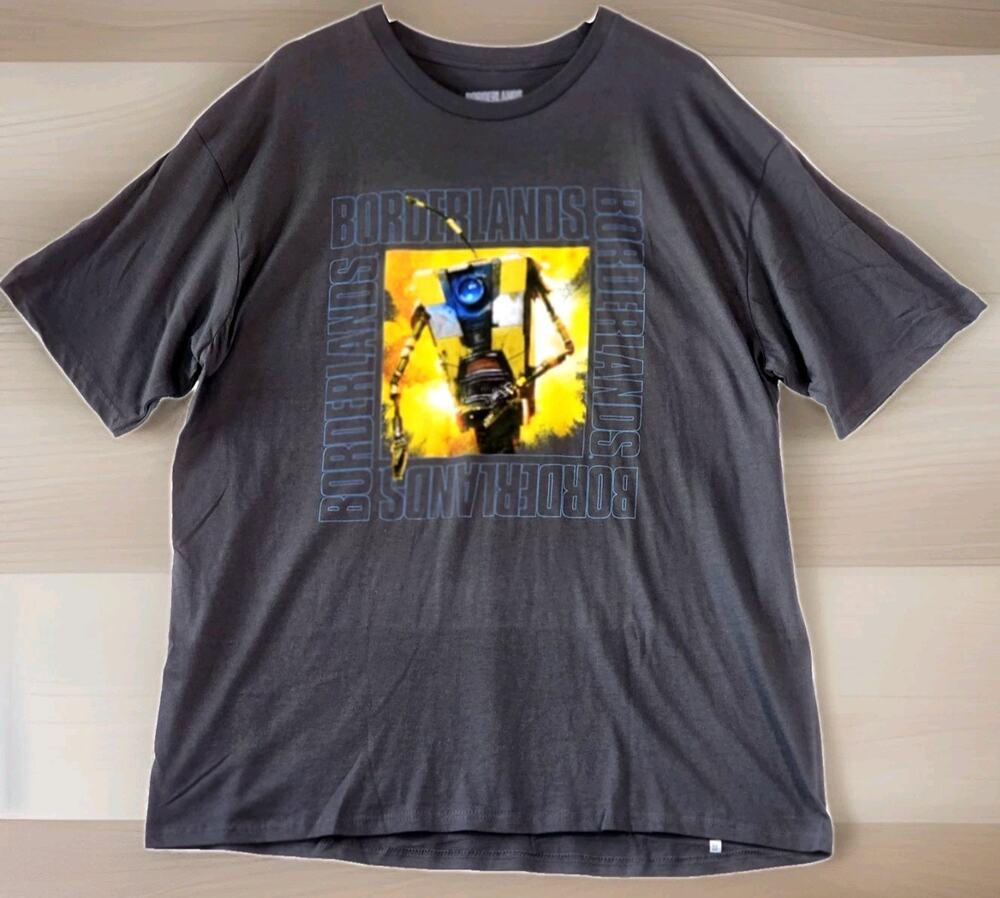 Borderlands Claptrap Mens XXL T-Shirt Gearbox Bethesda Xbox Playstation Nintendo
